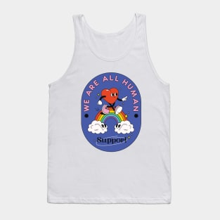 We Are All Human Support LGBT Tank Top